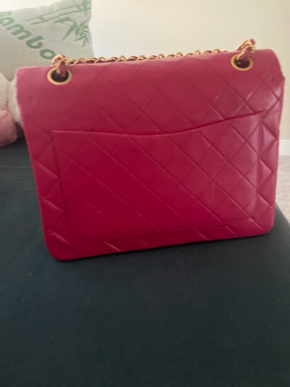 CHANEL Hot Pink Quilted Shoulder Bag with Chain Strap - Picture 9 of 13